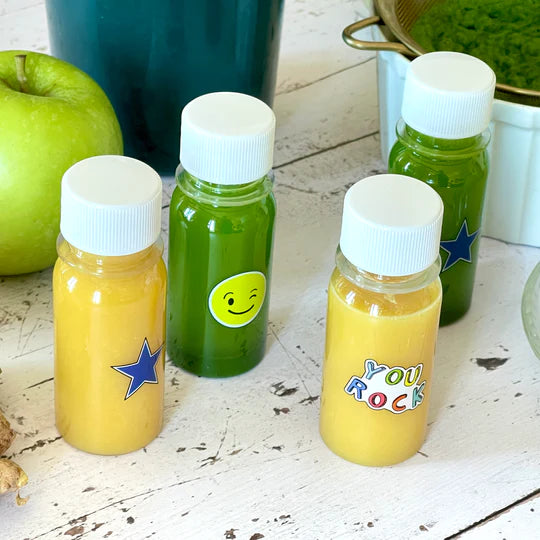 Mini Wellness Juice Bottles - Set of 6