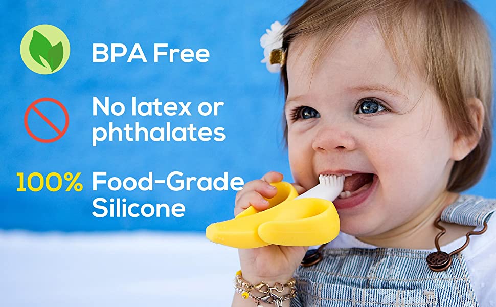 Baby banana 2 in 1 Teether and Toothbrush
