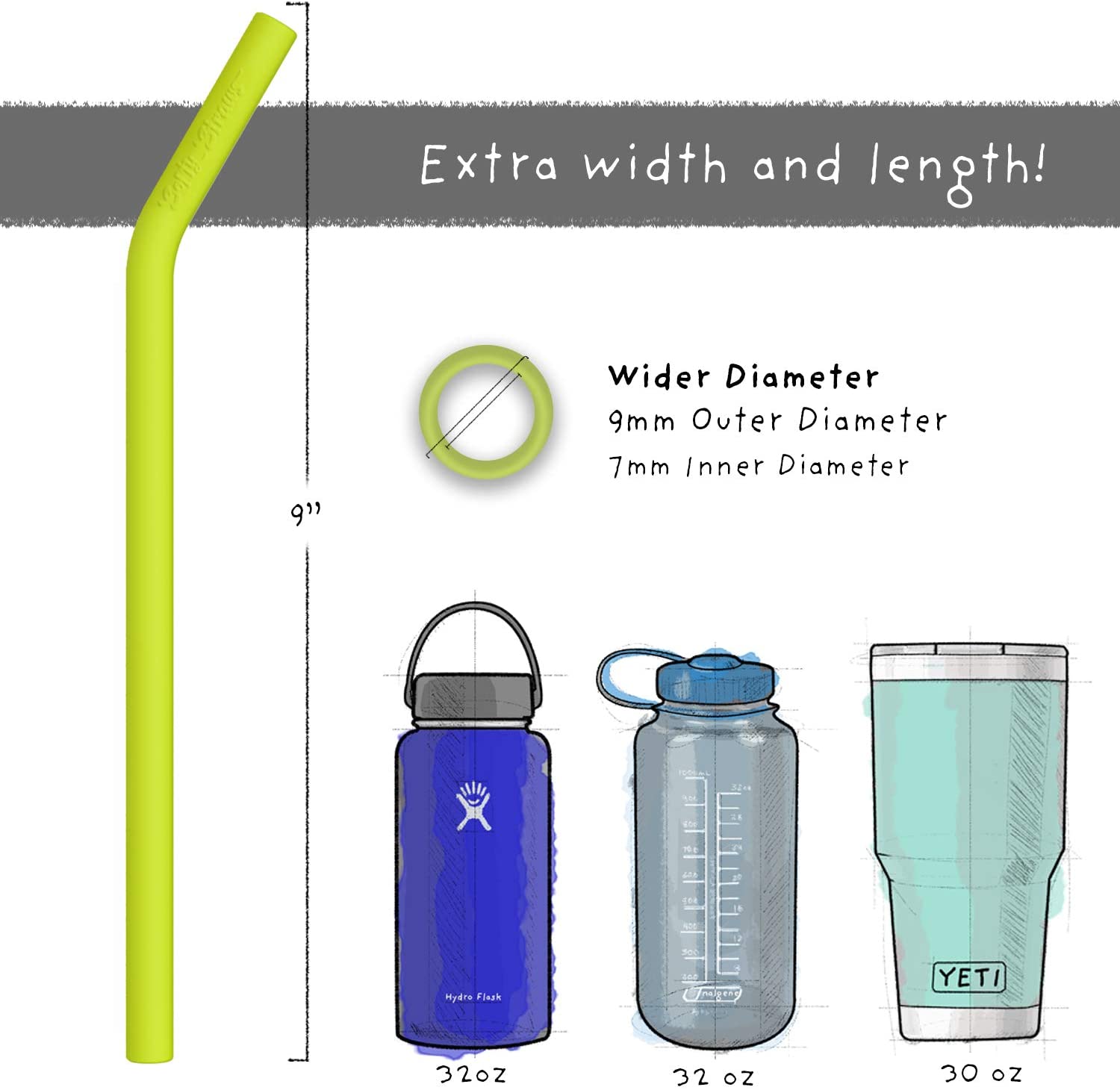 Soft Straws Reusable Silicone Straws