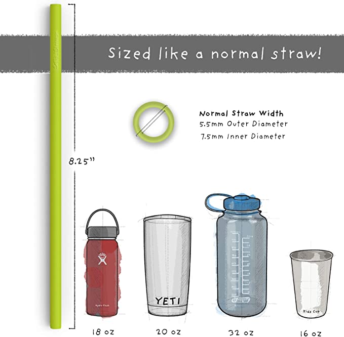 Soft Straws Reusable Silicone Straws