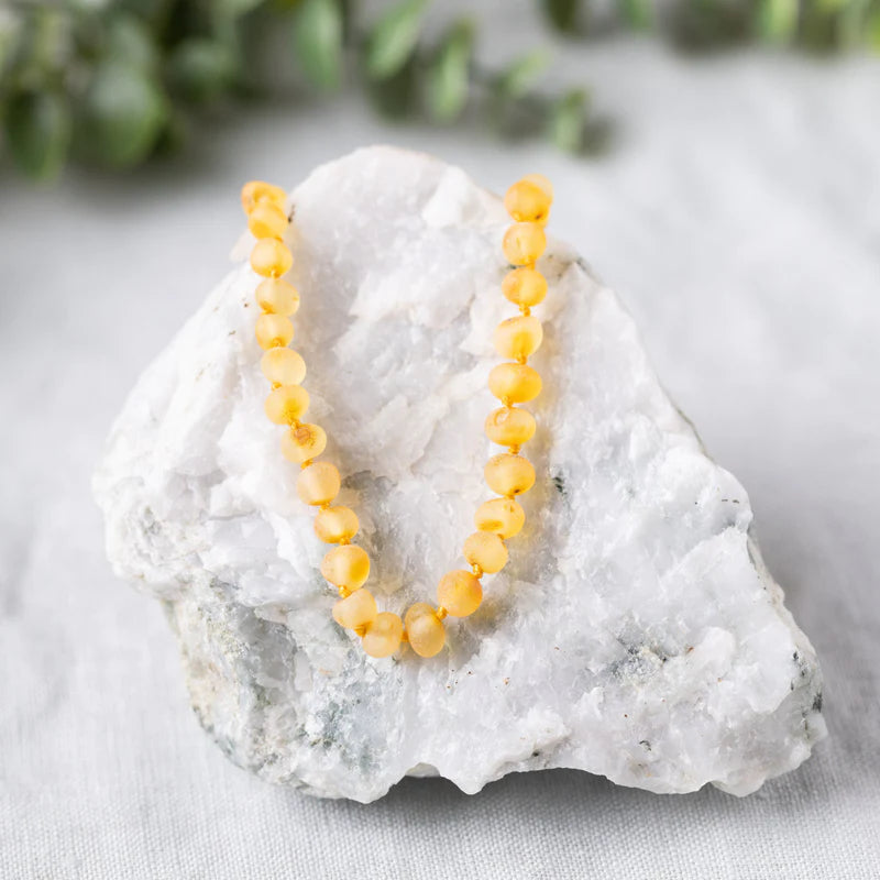 Kids Raw Honey Baltic Amber Teething Necklace - Main Image