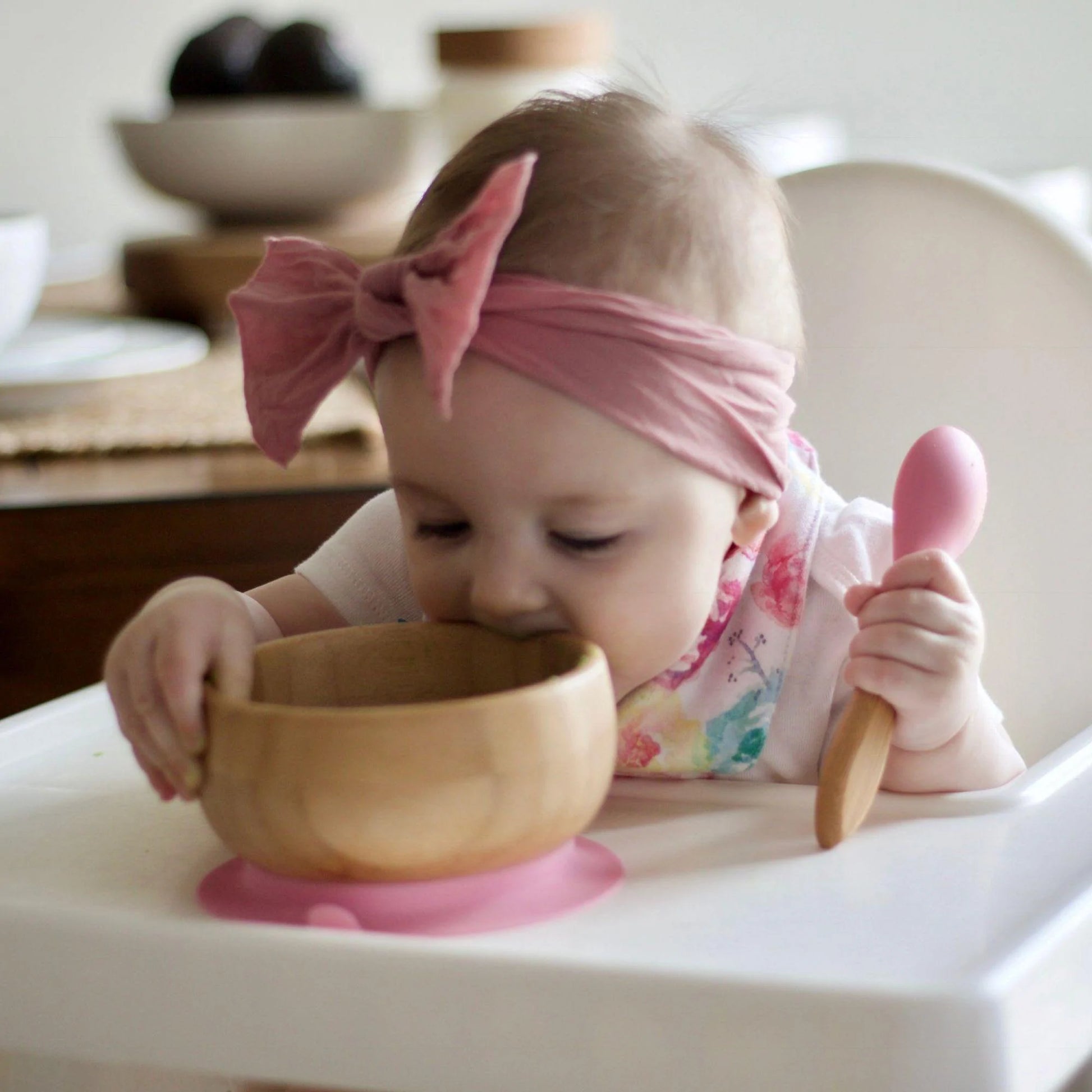 Avanchy Bamboo Suction Bowl and Spoon